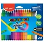 Maped COLOR'PEPS INFINITY trikampės spalvotos pieštukai, 36 skirtingų spalvų, be medienos 100% pigmento šerdis, tarnauja 10x ilgiau, ergonominis dėklas 861623