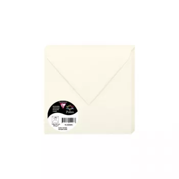 Clairefontaine Pollen kvadratinis vokas 165x165 mm natūraliai balta 120 g/m² pH neutralus (1 vnt.) 56060C