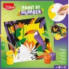 Maped Creativ dažymo pagal skaičius rinkinys - papūga ir drugelis, 2 dizainai, 10 akrilinių dažų, nuo 7 metų 907085