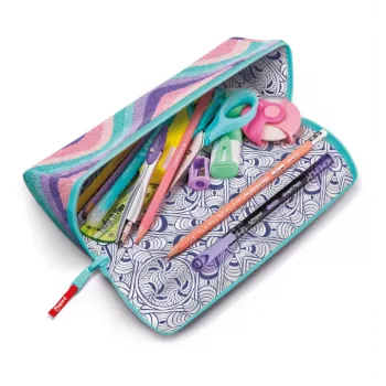 Maped Effect Pastel Softy Waves XXL trikampis penalas, dvipusis, pastelinės bangos 931913