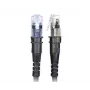 Patchsee ThinPatch UTP CAT 6a tinklo kabelis 1,2 m, juodas - 10Gbps PoE++ plonas ir lankstus