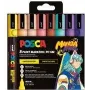 POSCA PC-5M pigmentinių markerių rinkinys, 8 spalvos, Manga Hero, vidutinio apvalaus antgalio, atsparus vandeniui, atsparus šviesai, bekvapis PC5M/8APF ASS74