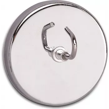 MAUL magnetinis kabliukas su dideliu kabliu, skirta naudoti patalpose, nerūdijantis plienas ir plienas, 52 mm skersmens, universalus kabliukas, plytelėms ir metalui 61555-96