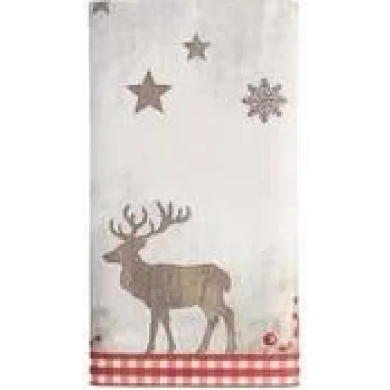 PAPSTAR X-Mas Deer kalėdinė staltiesė, į audinį panašus airlaid, 120 x 180 cm, 1 vnt. (37225)