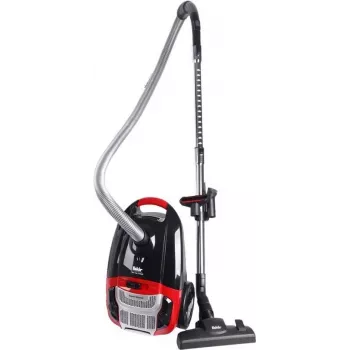 Fakir 3843003 cilindrinis siurblys, 700 W, 3 L dulkių maišelis, HEPA filtras, sausam valymui, raudonas/juodas