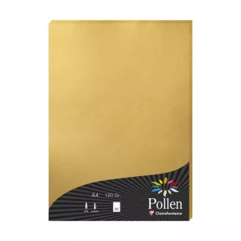 Clairefontaine Pollen A4 auksinis 120gsm popierius - 25 lapai 4200C