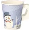 PAPSTAR 50 vienkartinės stiklinės Snowtime 0,2 l (89845)