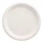 PAPSTAR pure cukranendrių lėkštė, apvali, 260 mm, 50 vnt., kompostuojama, tinkama mikrobangų krosnelei (89738)