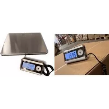 Little Balance LB 8371 Pro e-200 skaitmeninės siuntų svarstyklės, 200 kg, 50 g, nerūdijančio plieno platforma, atskiras LCD ekranas