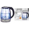 Little Balance LB 8520 stiklinis elektrinis virdulys 1,8L 2200W borosilikatinis stiklas su nerūdijančio plieno akcentais ir mėlynu LED