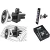 WEDO Dock-it Premium Mini magnetinis automobilinis laikiklis telefonui, juodas/sidabrinis 60 15054