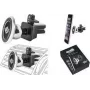 WEDO Dock-it Premium Mini magnetinis automobilinis laikiklis telefonui, juodas/sidabrinis 60 15054