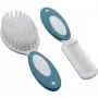 Olympia H+H BS 868 kūdikių šepetėlio ir šukų rinkinys, natūralūs šereliai, ypač minkštas, baltas, 98374