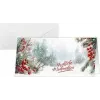 SIGEL DS645 Kalėdinis atvirukas Scandinavian Snow, DIN Lang gulsčias, 250 gsm baltas kartonas, rašaliniams/lazeriniams/ kopijavimo aparatams, 1 vnt.