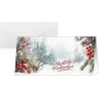 SIGEL DS645 Kalėdinis atvirukas Scandinavian Snow, DIN Lang gulsčias, 250 gsm baltas kartonas, rašaliniams/lazeriniams/ kopijavimo aparatams, 1 vnt.