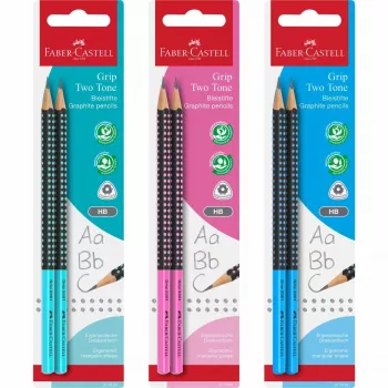 Faber-Castell GRIP 2001 TWO TONE mechaninis pieštukas, 2,0 mm, minkšta rankena, blisteris 517093
