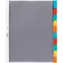 DURABLE A4 kišeniniai skirtukai, 10 dalių, įvairiaspalviai skirtukai, polipropilenas 663219