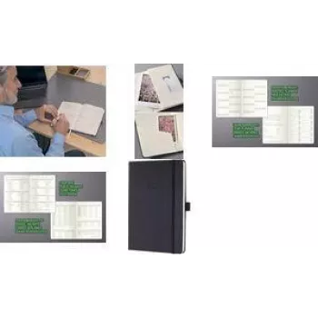 SIGEL Conceptum 2027 A5 savaitinis planeris, juodas, 1 savaitė kairėje + pastabos dešinėje, 148 x 213 mm, siūlinis įrišimas, elastinė juosta, rašiklio kilpa, 2 žymekliai, perforuoti kampai C2714