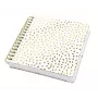SIGEL Jolie Inspire Square Golden Rain spiralinis sąsiuvinis A5 kvadrato formos tuščiais lapais 120gsm JQ100