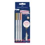Faber-Castell Goldfaber Creative Marker rinkinys, 3 skirtingų spalvų, pigmentiniai dažai vandeninėje bazėje, bekvapiai, nesitepantys, atsparūs purslams, blister pak.