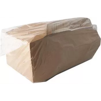Papstar 87612 vienkartinė maisto talpa, kartoninė su PLA danga, ruda, 750 ml, apvali, 25 vnt. pakuotė