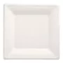 PAPSTAR Pure cukranendrių lėkštė, kvadratinė, 260 x 260 mm, 50 vnt., kompostuojama, tinkama mikrobangų krosnelei 89745