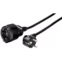 e+p SV 32 prailginimo kabelis 3 m juodas Schuko 1 lizdas 16A