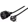e+p SV 32 prailginimo kabelis 3 m juodas Schuko 1 lizdas 16A