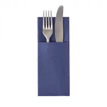 PAPSTAR Royal Collection servetėlė su kišenėle, tamsiai mėlyna, Premium Tissue, 1 vnt. 37332