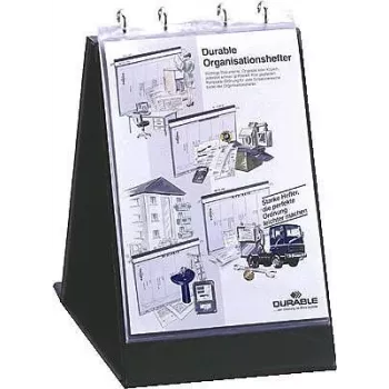 DURABLE Flipchart maišeliai A3 gulsčio formato, 10 vnt., permatomi, anti-glare 857719