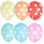 PAPSTAR Dots įvairiaspalviai latekso balionai, 29 cm, 100 vnt. 84525