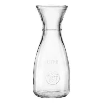 Ritzenhoff & Breker Bordeaux stiklinė karafė 1L, soda-kalkių stiklas, tinka plauti indaplovėje, su pripildymo linija - 6 vnt. 818963