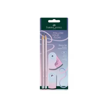 Faber-Castell GRIP Flow Edition rašymo rinkinys, Blushing Sky, 2 pieštukai (B) 117007