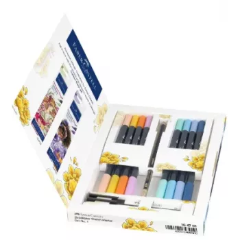 Faber-Castell Goldfaber Sketch Marker Set Romantic Manga (6 dvigalių alkoholinio rašalo markerių) 164701
