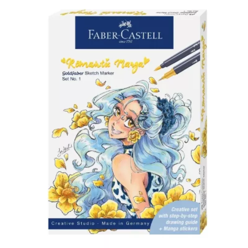 Faber-Castell Goldfaber Sketch Marker Set Romantic Manga (6 dvigalių alkoholinio rašalo markerių) 164701