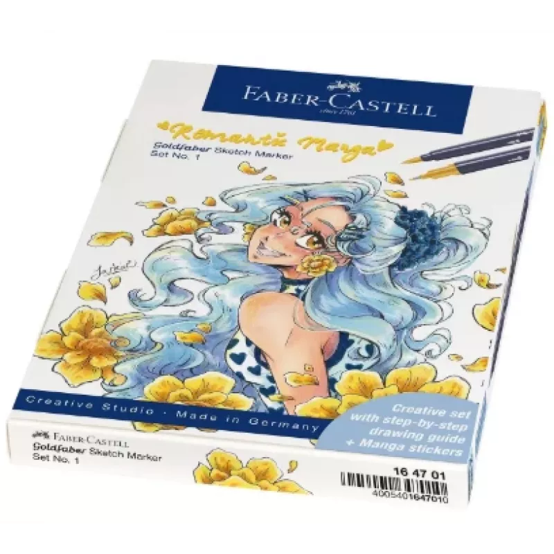 Faber-Castell Goldfaber Sketch Marker Set Romantic Manga (6 dvigalių alkoholinio rašalo markerių) 164701