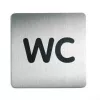 DURABLE PICTO WC piktogramos ženklas 150x150 mm savaiminio klijavimo akrilas 495723