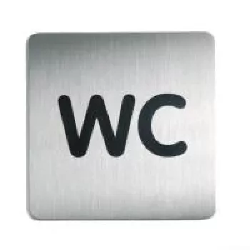 DURABLE PICTO WC piktogramos ženklas 150x150 mm savaiminio klijavimo akrilas 495723