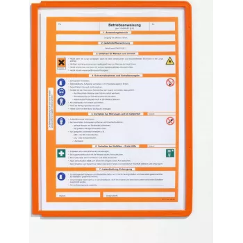 DURABLE SHERPA® PANEL A4 informacinis skydelis, 5 vnt. rinkinys, juodas 560609