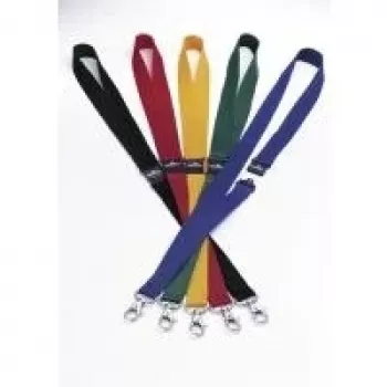 DURABLE tekstilinis kaklo raištelis su karabinu, 20 mm, juodas, 10 vnt. 813704