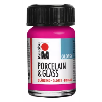 Marabu porceliano ir stiklo dažai, blizgūs, avietinės spalvos, 15 ml 11150039131