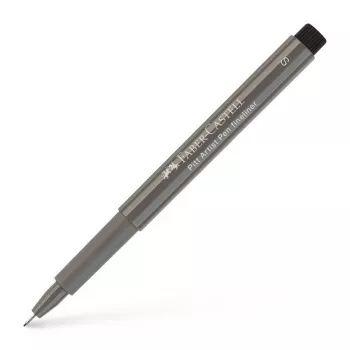 Faber-Castell PITT Artist Pen, Warm Grey IV, pigmentinis Indijos rašalas, teptuko antgalis, didelis atsparumas šviesai, 1 flomasteris 167073