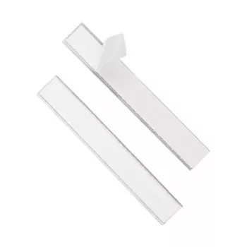 DURABLE LABELFIX® lipdukas-etiketės laikiklis 200x20 mm, permatomas, 10 vienetų 802019