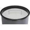 DURABLE metalinė šiukšliadėžė 17L apvali su pelenine, juoda 333001