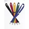 DURABLE tekstilinis kaklo dirželis 20 mm su karabinu, juodas, 10 vnt. paketas 813705