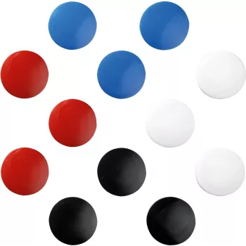 herlitz apvalūs magnetai, 30 mm, įvairių spalvų, 6 vnt., 15 g laikymo jėga 997254