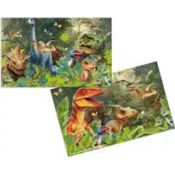 HERMA 3 stalų kilimėliai kartoniniai Dino World - 3 vnt. (19743)
