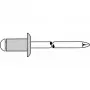 GESIPA aklinė kniedė su kupoline galvute 3 x 7 mm aliuminis/plienas, 500 vnt. (6300146)