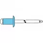 GESIPA aklinė kniedė iš nerūdijančio plieno A2 5x8mm, kupolinė galvutė, sukibimo diapazonas 2-4mm (6330924)