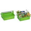 allit McPlus Carry Jardinier įrankių krepšys, žalias, ergonomiška aliuminio rankena, 2 dideli skyriai, 1 vnt. (8500906006)